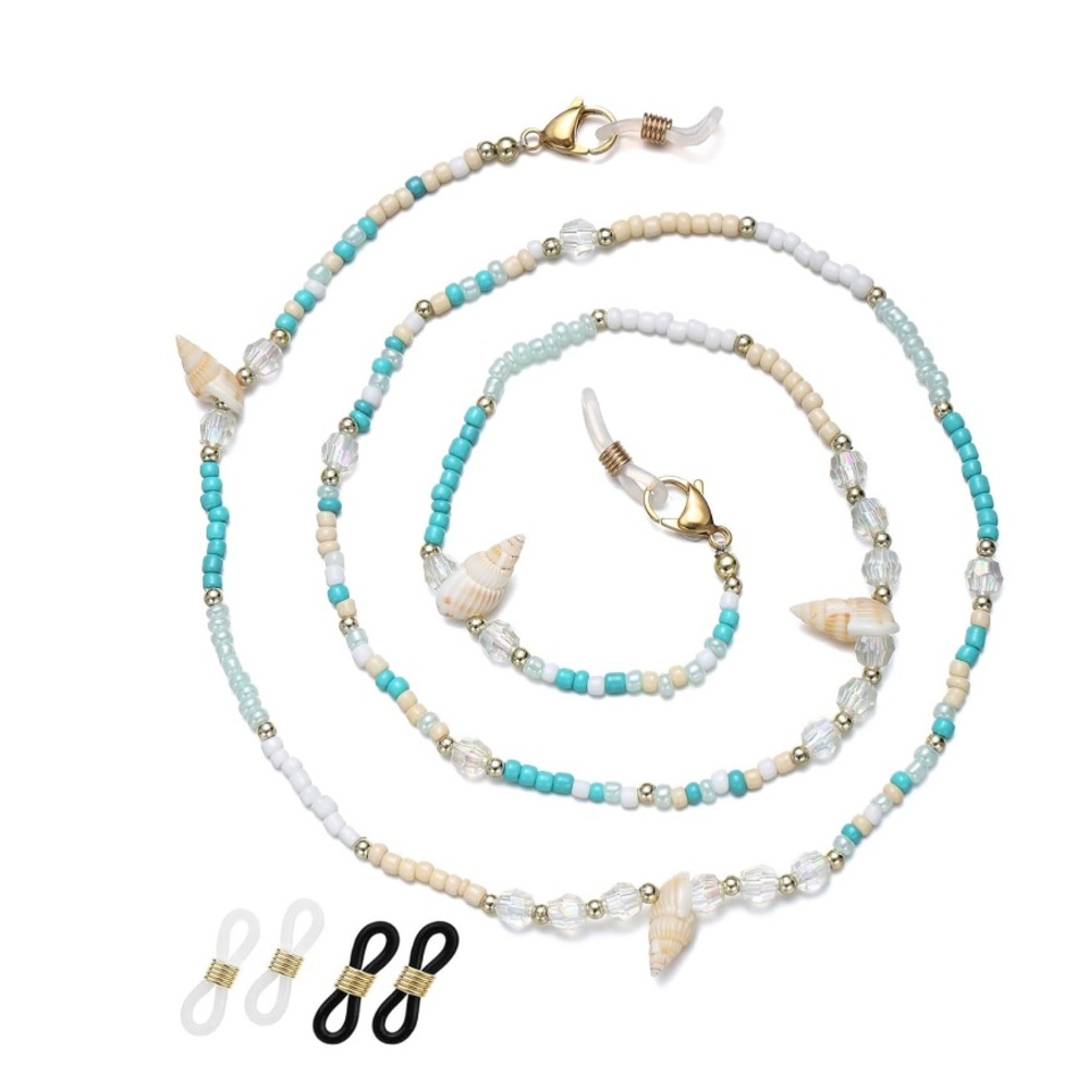 Eyeglass Sunglass Beaded Coastal Beach Seashell Glasses Chain